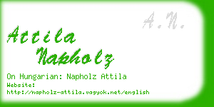 attila napholz business card